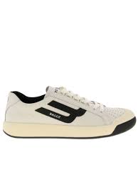 Best Price On The Market At Italist Bally Bally Sneakers New Competition Bally Sneakers In Leather With Micro Holes And Maxi Logo