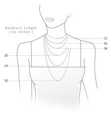 Necklace Measurement Guidelines Dawns Designer Jewelry