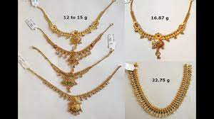 simple gold necklace designs