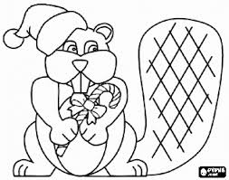 New users enjoy 60% off. Beaver With A Santa Claus Hat And A Candy Cane Coloring Page Bjl Candy Cane Coloring Page Coloring Pages Christmas Colors