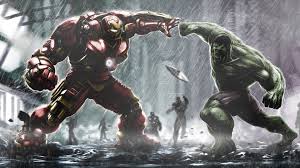 hulkbuster vs hulk wallpaper hd
