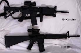 The rifle received high marks for its light weight, its accuracy, and the volume of fire. M4 Carbine Top And M16 Rifle Bottom Download Scientific Diagram