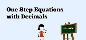 how to solve one step equations with