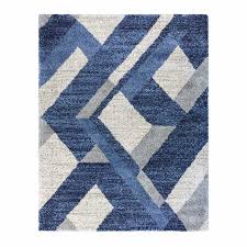 blue rugs geo