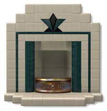 Heaton All Tiled Art Deco Fireplace