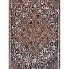 1900s antique raw silk rug