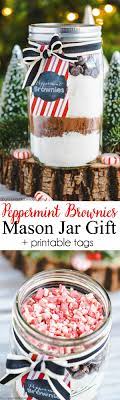 peppermint brownies mason jar gifts a