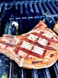 pork chop recipe on grill sear marks