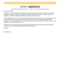 Outstanding Construction Cover Letter Examples Templates