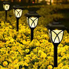6 Pack Solar Pathway Lights Outdoor Led