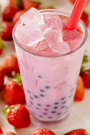 best strawberry boba bubble tea