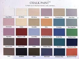 Color Chart Annie Sloan Chalk Paint