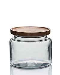 Modern Montana Jar With Wooden Acacia Lid