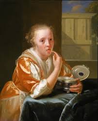 File Godfried Schalcken Young Girl Eating Sweets 1680 85