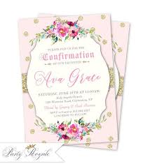 Confirmation Invitations Girl Confirmation Invitation
