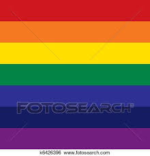 C wir wollen sie überall, regenbogenfahnen dm bb kommt! Regenbogenfarben Clip Art K6426396 Fotosearch