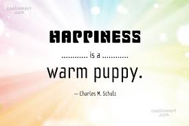 There is a mistake in the text of this quote. Charles M Schulz Quote Happiness Is A Warm Puppy Charles M Schulz Coolnsmart