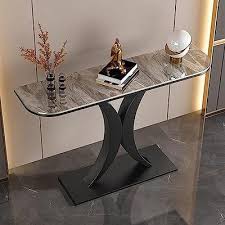 Modern Console Table With Metal Base