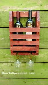 Build A Wine Shelf With Glass Rack