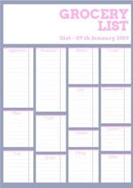Meal Planning Template Create Your Own Meal Planner