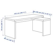 Other desks have collapsible table tops, allowing you to adjust the surface space if your. Malm Desk With Pull Out Panel White 151x65 Cm Ikea