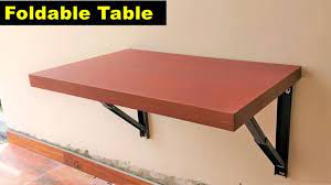 How To Make A Wall Mount Folding Table