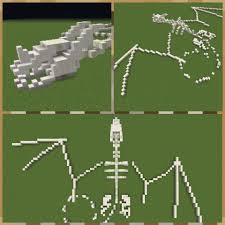 3d viewer is not available. This Dragon Skeleton I Made Minecraft