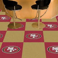 49ers team carpet tiles 45 sq ft