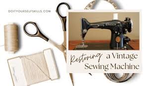 restoring a vine sewing machine