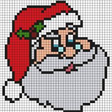 pixel art noël des coloriages à