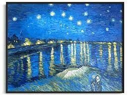 Reproduction de Nuit étoilée sur le Rhône de Vincent Van Gogh – Galerie Mont-Blanc