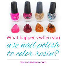 nail polish with resin