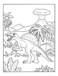 spinosaurus coloring pages for kids