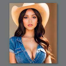 Jenna Ortega Cowgirl Print or Canvas. Excellent Gift for Home 