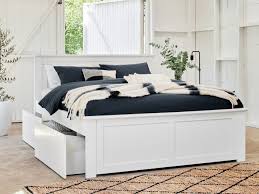 white queen bedroom suite with storage
