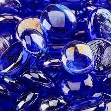 Deep Sea Blue Fire Glass Beads