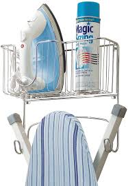 We did not find results for: Amazon Com Mdesign Metal Wall Mount Ironing Board Holder With Large Storage Basket Easy Installation Holds Iron Board Spray Bottles Starch Fabric Refresher For Laundry Rooms Chrome Home Kitchen