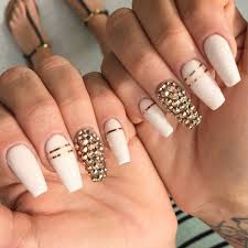 As well as short ones, long nails look breathtaking and fantastic with. Nail Designs White And Gold Nail And Manicure Trends