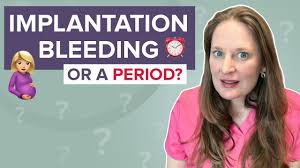 implantation bleeding vs period how to