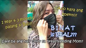 hair color safe for tfeeding mom