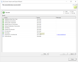 to export sql server data from table