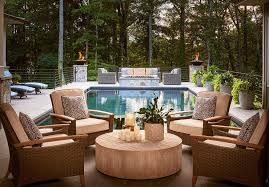 Round Outdoor Furniture Placement
