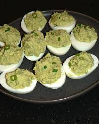 avocado deviled eggs no mayo keto