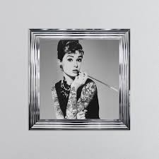 Audrey Hepburn With Framed Wall