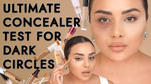 trying 10 concealers for dark circles