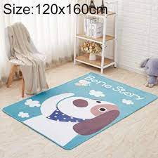 non slip floor mat size 120x160cm blue
