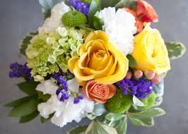 Check spelling or type a new query. Beautiful Bouquet Of Yellow Roses Purple Statice Green Hydrangea Orange Spray Roses And Green Button Mums