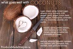 What Flavours go with coconut milk?