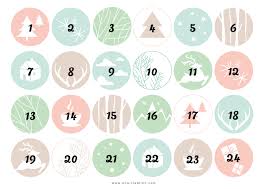 Advent Calendar Ideas Printable Numbers Christmas Ona Creation