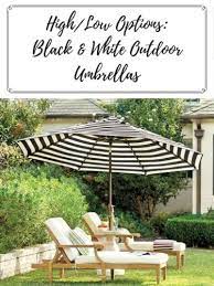 Black White Outdoor Umbrella